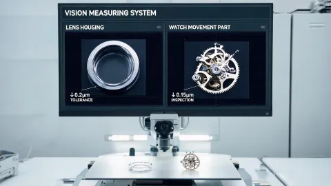 Watchmaking optics inspection