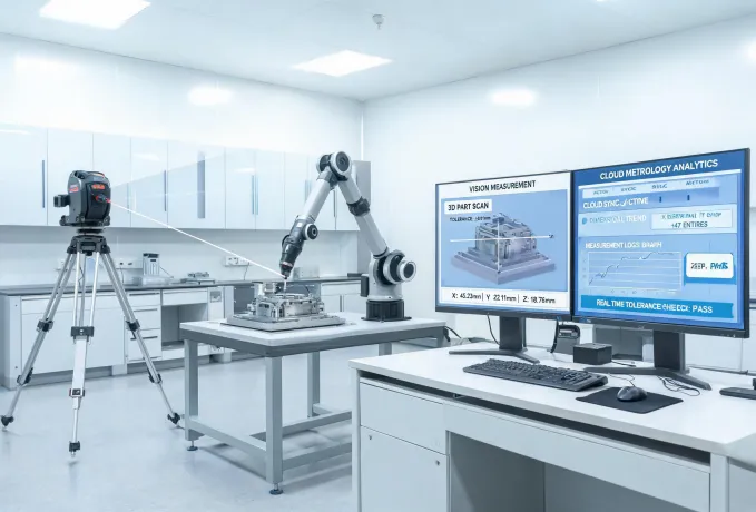 Connected dimensional metrology workstation